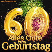 Geburtstagsgrußkarte im namen ihrer familie. Alles Gute Zum 60 Geburtstag Gold Feuerwerk Gif Bild Herunterladen Auf Funimada Com
