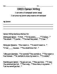 Oreo Opinion Writing 5 Paragraph Organizer And Rubric Writing Organization Opinion Writing Opinion Writing Organizer