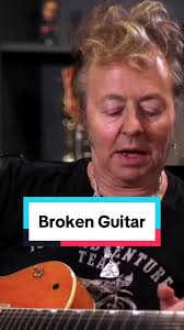 Brian Setzer Guitar Throw Tokyo Broken