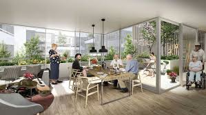 Krebsestien Nursing Home And Community Centre In Esbjerg Denmark By C F Moller Architects Senior Living Interior Design Home Nursing Home