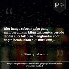 Puisi Tentang Sebutir Debu 3 Bait Oleh Florizty Anshori
