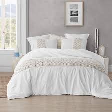 Hatteras seersucker blue ticking stripe california king quilt coverlet set (1 cal king quilt + 2 king shams) $ 229.95. Knit And Loop Textured Oversized Duvet Cover Almond Cream On Sale Overstock 29003857 Twin Xl Almond Cream