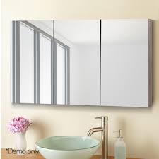 Add a few mirrors in your home to both add light and create the illusion of more space. Cefito Modern Bathroom Vanity Mirror With Storage Cabinet Natural Storage Cupboard Wall Mounted Shelf Unit Three Doors A2 Aliexpress