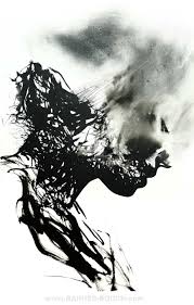 Black And White Portrait Painting Artists Drawing Ink Charcoal On Paper Rainier Boidin Black And White Photography Portraits Drawing Artwork Drawings