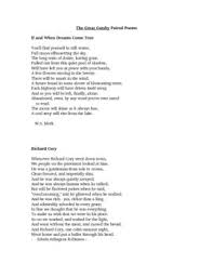 The Great Gatsby Paired Poems Activity Poem Activities Novel Activities Poems