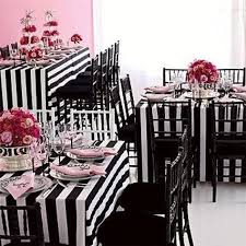 Black And White Striped Tablecloth Black And White 3 Stripe Tablecloth Cotton Wedding Parties Decoration Table Cloth Overlay Table Topper Black White Tablecloth Striped Wedding Pink Dining Rooms