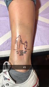 In My Fathers Hand Writing My First Love My Forever Hero Tattoos For Daughters Writing Tattoos Tattoos For Women