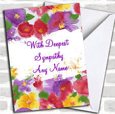 I am truly sorry for your loss. Home Garden Personalised Sorry For Your Loss Card Condolences Flowers Any Greeting Greeting Cards Party Supply