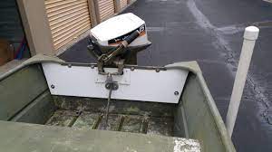 Engine Reinstalled Pvc Board Jon Boat Rebuild