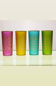 أكواب بألوان وزخارف جميلة تناسب الجلسات العائلية glass glasses cup colors waterglass juiceglass redsquare desig glassware decorative items glass