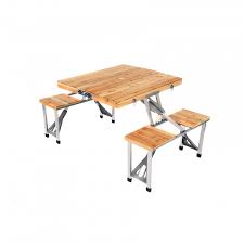 Giantex portable folding picnic wooden top picnic table. Wooden Folding Outdoor Picnic Table And Bench Set 4 Seats 49 99 Oypla Stocking The Very Best In Toys Electrical Furniture Homeware Garden Gifts And Much More