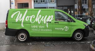 Download Free Mini Van Vehicle Branding Mockup Freemockup PSD Mockup Templates