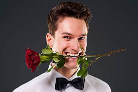 460+ Guy With Rose In Mouth Stock Photos, Pictures & Royalty-Free Images