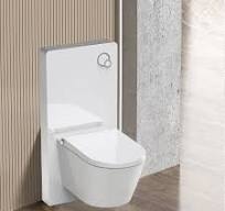 High Quality Wall Hung Cabinet Cistern Aluminum Frame Toilet Tank Anti-Corrosion Tempering Glass Toilet Cistern