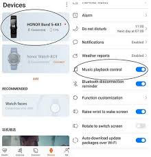 How To Enable Remote Music Control Feature On Honor Band 5 Huawei Advices