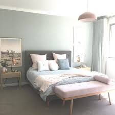 Modern Bedroom Design In Pastels White Gray Green Blue And Blush Pink Bedro Interior Design Bedroom Small Interior Design Bedroom Teenage Bedroom Decor