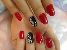 Black And Red Nail Art Ideas Nail Art 119 Best Nail Art Designs Gallery Bestartnails Com Red Nails Red And Gold Nails Nail Art Designs