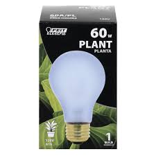 A comparison of incandescent, fluorescent and led bulbs when used as grow lights for plants. Feit Electric 60 Watt A19 Incandescent Plant Light Bulb At Menards