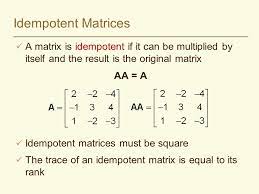 Special Topic Matrix Algebra And The Anova Matrix Properties Types Of Matrices Matrix Operations Matrix Algebra In Excel Regression Using Matrices Anova Ppt Download
