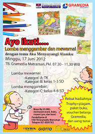 Maybe you would like to learn more about one of these? Lomba Menggambar Dan Mewarnai Aku Menyayangi Alamku Gramedia Matraman