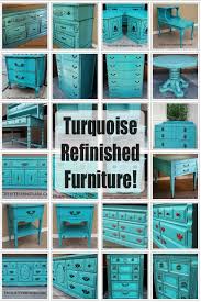 Turquoise Refinished Furniture Turquoise Furniture Refinishing Furniture Black Painted Furniture