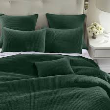 Check out our jewel tone bedding selection for the very best in unique or custom, handmade pieces from our blankets & throws shops. Hiend Accents Stone Washed Cotton Velvet Quilt Set King Emerald Overstock 30370097