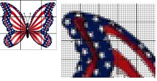 Flourish pillow cross stitch pattern. Free American Flag Butterfly Cross Stitch Pattern Email Only Needlepoint Listia Com Auctions For Free Stuff