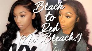 They might have bleach or other caustic chemicals in them without you even. How To Dye Black Hair Red Without Bleach Ft Unice Youtube