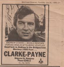 1984 Bridgestone Macleay 1000 Mid Coast Observer 26th July 1984