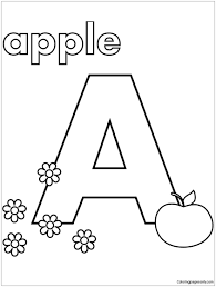 All of these things combined make the yummiest dessert around. A Is For Apple Coloring Pages Alphabet Coloring Pages Coloring Pages For Kids And Adults