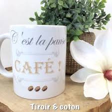Mug C Est La Pause Cafe Pause Cafe Vaisselle Chocolat Chaud