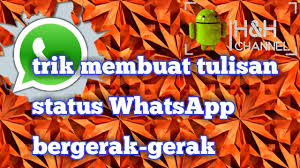 Download aplikasi pembuat gif lain hal nya dengan aplikasi line yang membutuhkan boomerang untuk dapat kemudian masuk ke pengaturan foto profil whatsapp, pilih untuk ganti foto profil. Cara Membuat Tulisan Status Whatsapp Bergerak Gerak Youtube