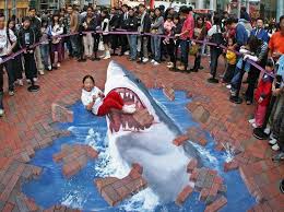 Street Art From Zura Garibovi Pinned By Getbitten Com Street Art Illusions Sidewalk Art Street Art