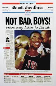 Titan newspaper titan newspaper is the largest sports newspaper in east asia. Detroit Pistons Bad Boys Became Nba Champions 31 Years Ago Today