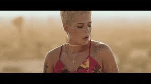 It is the second single of her sophomore studio album, hopeless fountain kingdom, on which it is featured as the tenth track on the standard and as the eleventh track on the deluxe edition. Best Halsey Bad At Love Gifs Gfycat