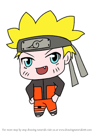 Step by step drawing tutorial of young narutosquare size: Learn How To Draw Chibi Naruto Uzumaki Chibi Characters Step By Step Drawing Tutorials