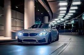 Bmw M3 Night Led Headlights Hd Hd Wallpaper Wallpaperbetter