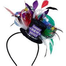 Jewel Tone Feathered Hat Headband Party City Feather Hat Colorful Feathers Party Accessories