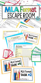 Engage Your Students With Fun Exciting And Hands On Mla Format 8th Edition Activity With This Mla Styl High School Writing Writing Lessons Student Learning