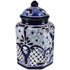 Blue Kitchen Canisters Handmade