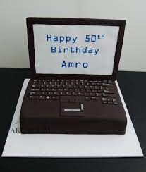 Illustration of birthday party event celebration with cake on laptop. 10 Awesome Computer Cake Decorating Ideas 8 Cake Design And Decorating Ideas Computer Cake Cake Design Cake Decorating