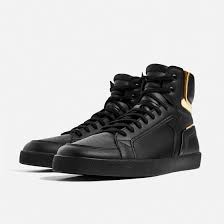 Black And Gold High Tops Image 1 Of Black And Gold High Top Sneakers From Zara High Top Sneakers Hohe Sneaker Sneaker