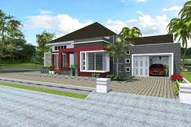 Denah rumah 1 lantai lebar 8 meter 2 kamar tidur. 70 Desain Rumah Minimalis Memanjang Ke Samping Cek Bahan Bangunan