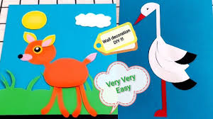 Then, for the hats, hammer the nails to install the hooks properly on to the doors. 4 Cute And Creative Craft Ideas Wall Decor Easy Crafts How To Make Paper Crane Kids Crafts Ideas Youtube