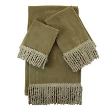 Antimicrobial properties set the sanders towel apart. Sherry Kline Sage Green Fringed 3 Piece Towel Set Overstock 8263048
