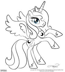 They don't need to follow the generic coloring of white body and silvery horn, they can color the unicorns with many different colors. My Little Pony Coloring Pages Princess Celestia Part 8