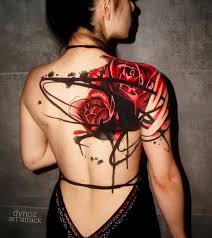 Arty Roses On Girls Shoulder Back Best Tattoo Design Ideas Shoulder Tattoos For Women Back Tattoo Women Shoulder Blade Tattoo
