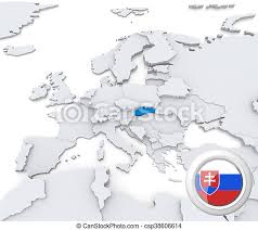 Bestand:kaart slowakije.png wikipedia kaart oost europa landen: Europa Kaart Slowakije Europa Kaart Nationale Aangepunt Vlag Slowakije Canstock
