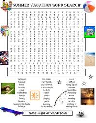 March 12, 2018 by krist. Summer Vacation Word Search Worksheets Teaching Resources Tpt
