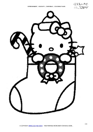 We provide a lot of options related to hello kitty christmas coloring page image for you. Color Hello Kitty Xmas Stocking Coloring Page Christmas 131
